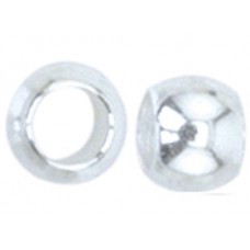 Beadalon Sterling Silver, Beadalon Crimp Beads, Size #1 (2mm), Slightly Tarnishe...