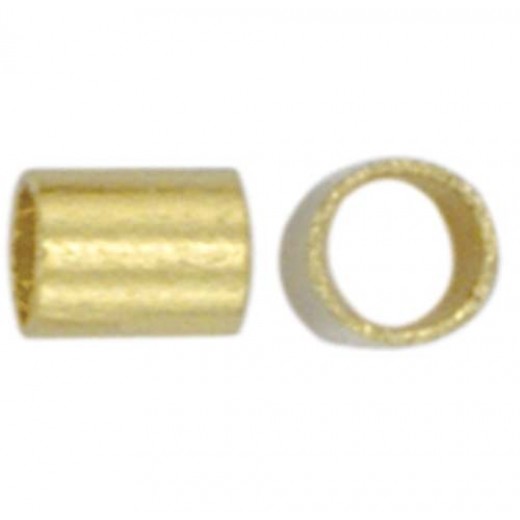 Beadalon JFCT1G-1Z Crimp Tubes, Size #1, Gold Plated, Large Pack