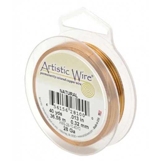 Natural, 10YD (30ft) 18 Gauge Copper Wire