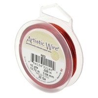 Red, 15YD (13.7m) 20 Gauge Copper Wire