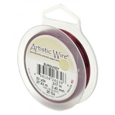 Burgundy, 15YD (13.7m) 20 Gauge Copper Wire