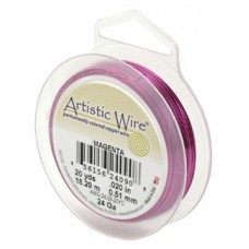 Beadalon 22 Gauge Artistic Wire, Magenta, 15YD