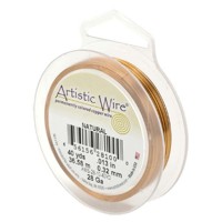 Beadalon 26ga Artistic Wire, Natural, 30YD