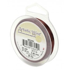 Brown 34ga Artistic Wire, 125YD