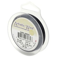 Dark Green 34ga Artistic Wire, 125YD