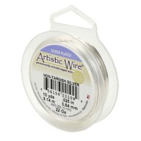Tarnish-Resistant Silver 26ga Artistic Wire, 30YD (27.4m)