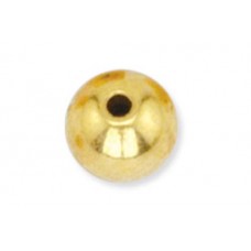 Beadalon 5mm Ball Memory Wire End Caps, Gold Plated, Pack of 10