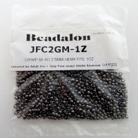 Beadalon JFC2GM-1Z Crimp Beads, Size #2 (2.5mm) Gunmetal, Large Pack