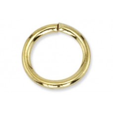 8mm Jump Rings, Gold, Pack of 144