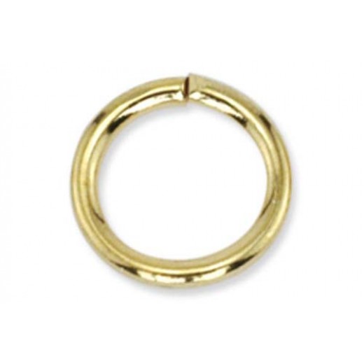 8mm Jump Rings, Gold, Pack of 144