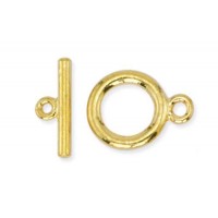 Beadalon Small Toggle Clasps, Gold, Pack of 2