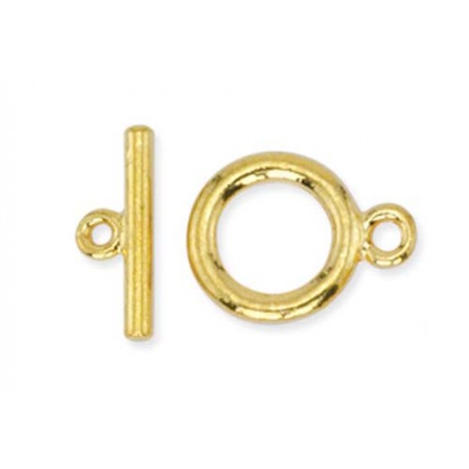 Beadalon Small Toggle Clasps, Gold, Pack of 2