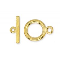 Beadalon Medium Toggle Clasps, Gold, Pack of 2