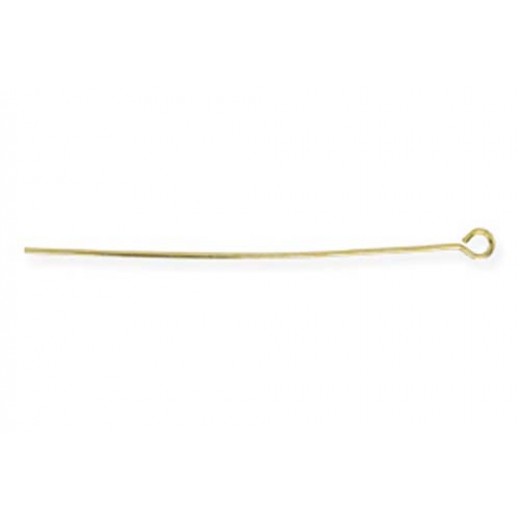 Beadalon Eye Pins, 0.7x50mm, Gold Plated,18 Pieces
