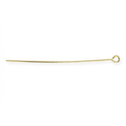 Beadalon Eye Pins, 0.7x50mm, Gold Plated,72 Pieces