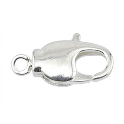 14mm Silver Swivel Lobster Clasps, Pack of 6