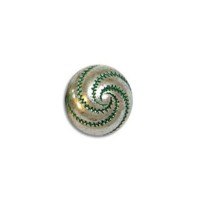 12mm Swirl Green Patina Bead, pack of 4