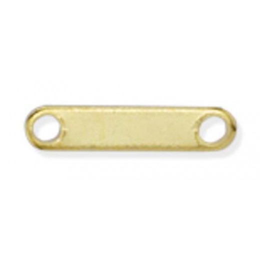 Beadalon 318A-003 2 Hole Spacer Bar, 8.8mm, Gold Plated, 18 Pieces