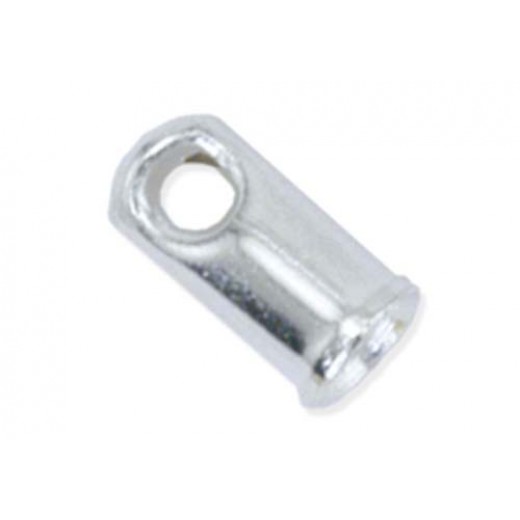 Beadalon 304B-013 Medium Cord Ends, I.D 1.9mm, Silver Plated, Pack of 24 