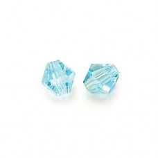 Aquamarine 3mm Preciosa Bicones, Pack of 48