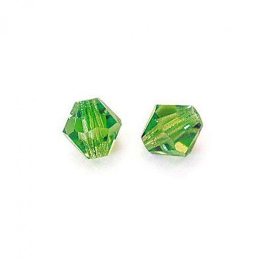 Olivine 3mm Preciosa Bicones, Pack of 48