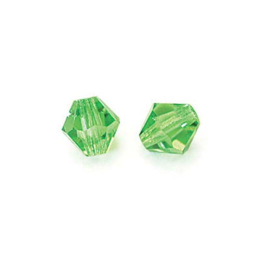 Peridot, 4mm,  Preciosa Bicones, Pack of 48