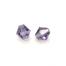 Tanzanite 4mm Preciosa Bicones, Pack of 48