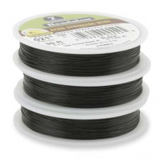 Black 0.015" 7 Strand Beadalon  Beading Wire, 30ft Reel, JW02B-0