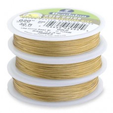 Gold Colour 0.015" 7 Strand Beadalon Beading Wire, 100ft Reel, JW02G-1