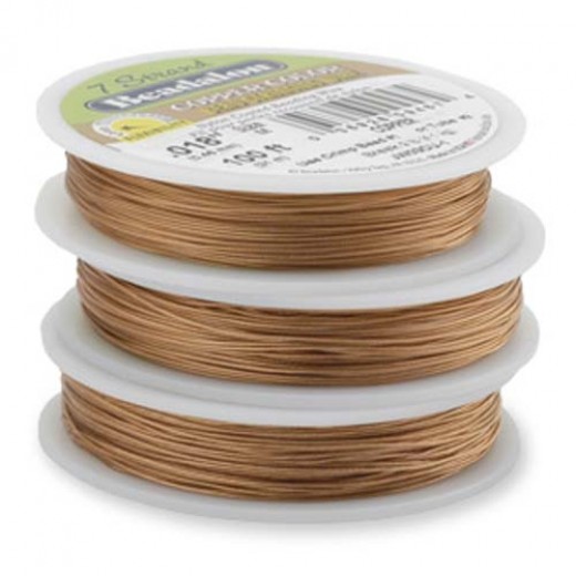 Copper Colour 0.018" Beadalon 7 Strand beading Wire, 100ft, JW03CU-1