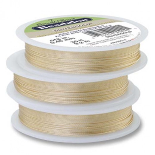 Silver Gold Colour 0.018" Beadalon 7 Strand Wire, 100ft Reel, JW03SG-1