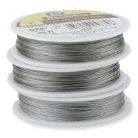 Pre-Order Beadalon JW14T-1 19 Strand Beading Wire, Bright, 0.015", 100ft Reell