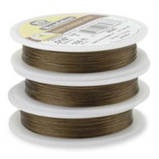 Beadalon JW09Z-0 19 Strand Beading Wire, Bronze, 0.012", 30ft Reel