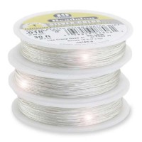 Beadalon JW14S-1 19 Strand Wire, Silver Colour, 0.015", 100ft Reel
