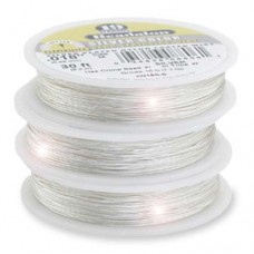 Beadalon JW17S-0 19 Strand Wire, Silver Colour, 0.024", 30ft Reel