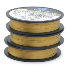 Beadalon JW14GP-15Ft 19 Strand Wire, Gold Plated, 0.015", 15ft Reel
