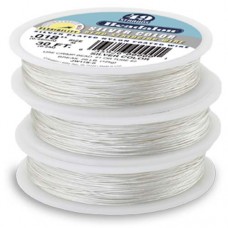 Beadalon JW20S-1 49 Strand Wire, Silver Colour, 0.30, 100ft Reel