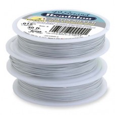 Satin Silver, 0.015", 30ft Reel Beadalon JW10NS-0 49 Strand Wire