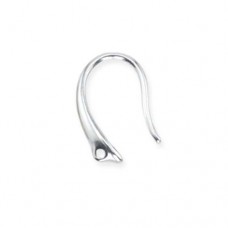 Modern Style Ear Wires, Silver Plated, 6 pieces