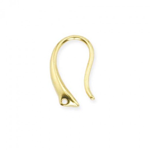 Modern style Earwires, Gold plated, 6 pieces