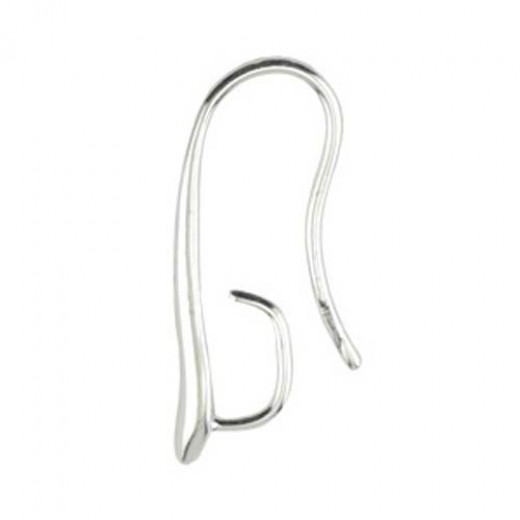 Ear Wires, Extra Large Back Loop, Silver, 6 pack