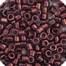 DBS0012 Raspberry Metallic, Colour code 12 Size 15/0 Miyuki Delica Beads, 5.2g a...