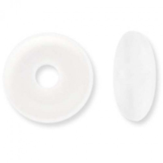 Beadalon Oval Bead Bumpers, 1.5mm, White, 50 Pack