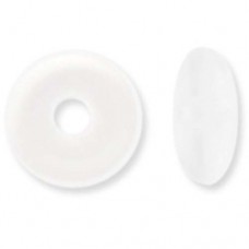 Beadalon Oval Bead Bumpers, 2mm, White, 50 Pack