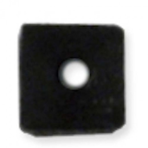 Beadalon Cube Bead Bumpers, 1.7mm, Black, 50 Pack