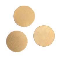 24ga Brass Circle, 14mm, Pack of 6