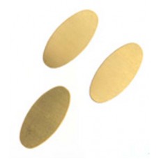 24ga Brass Oval, 25 x 12mm, Pack of 4