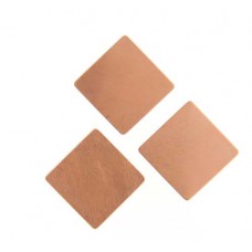 24ga Copper Square, 12mm stamping blank, Pack of 4