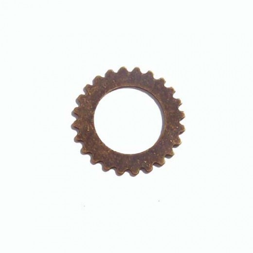 Kabela Open Gear Wheel, Antique Brass, 25mm