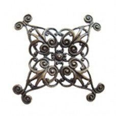 Antique Brass Lil Lovely Scroll Filigree Folding Component Link Drop Pendant Fra...